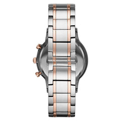 Emporio Armani Silver Steel Chronograph Watch