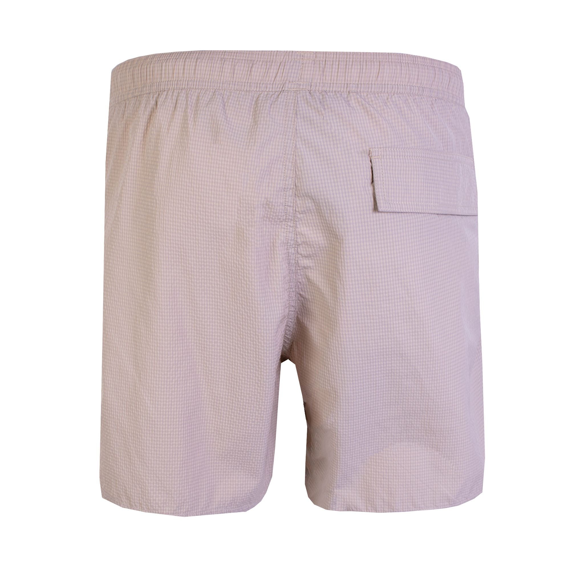 Emporio Armani Beige Swim Shorts Logo Details