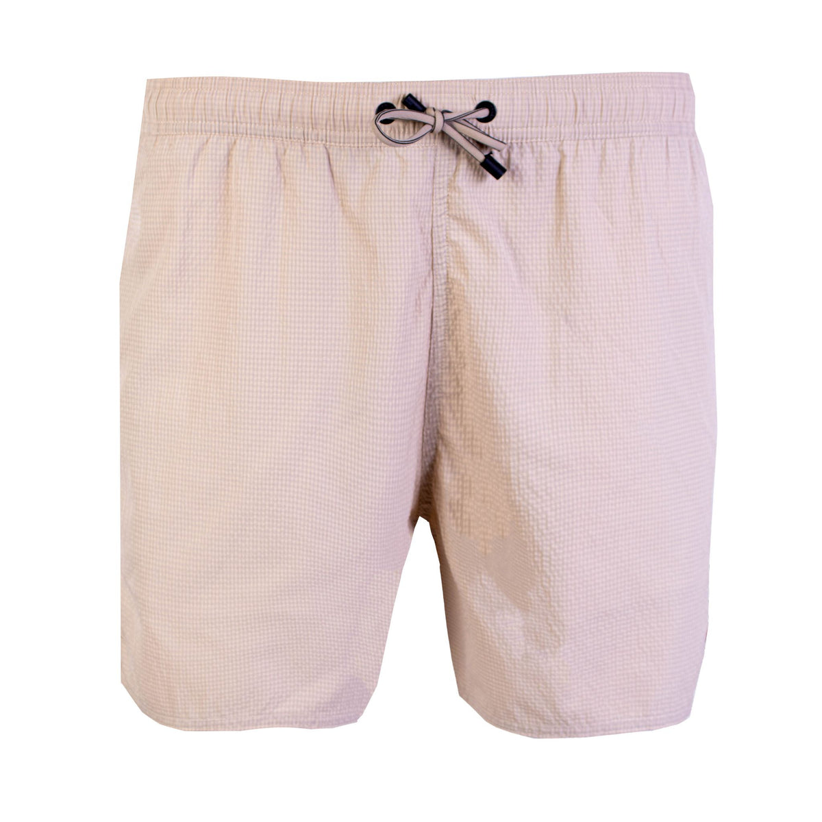 Emporio Armani Beige Swim Shorts Logo Details