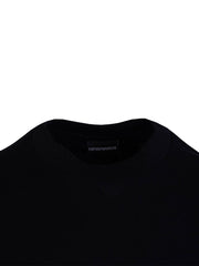 Emporio Armani Black T-Shirt Embroidery