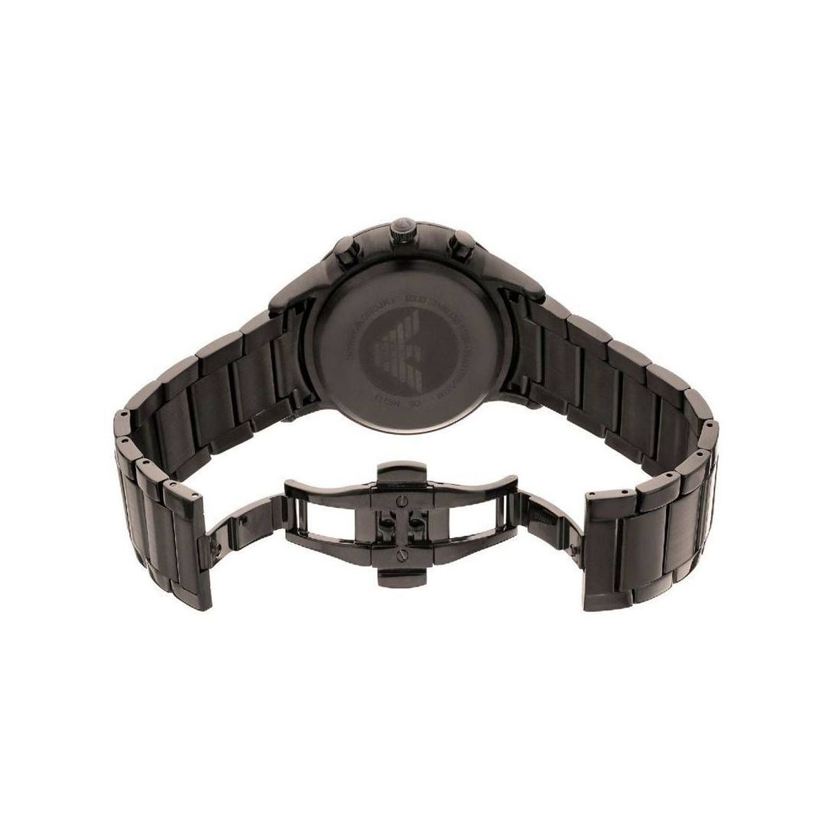 Emporio Armani Black Steel Chronograph Watch