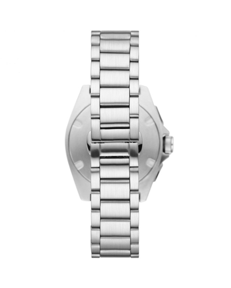 Emporio Armani Silver Steel Chronograph Watch