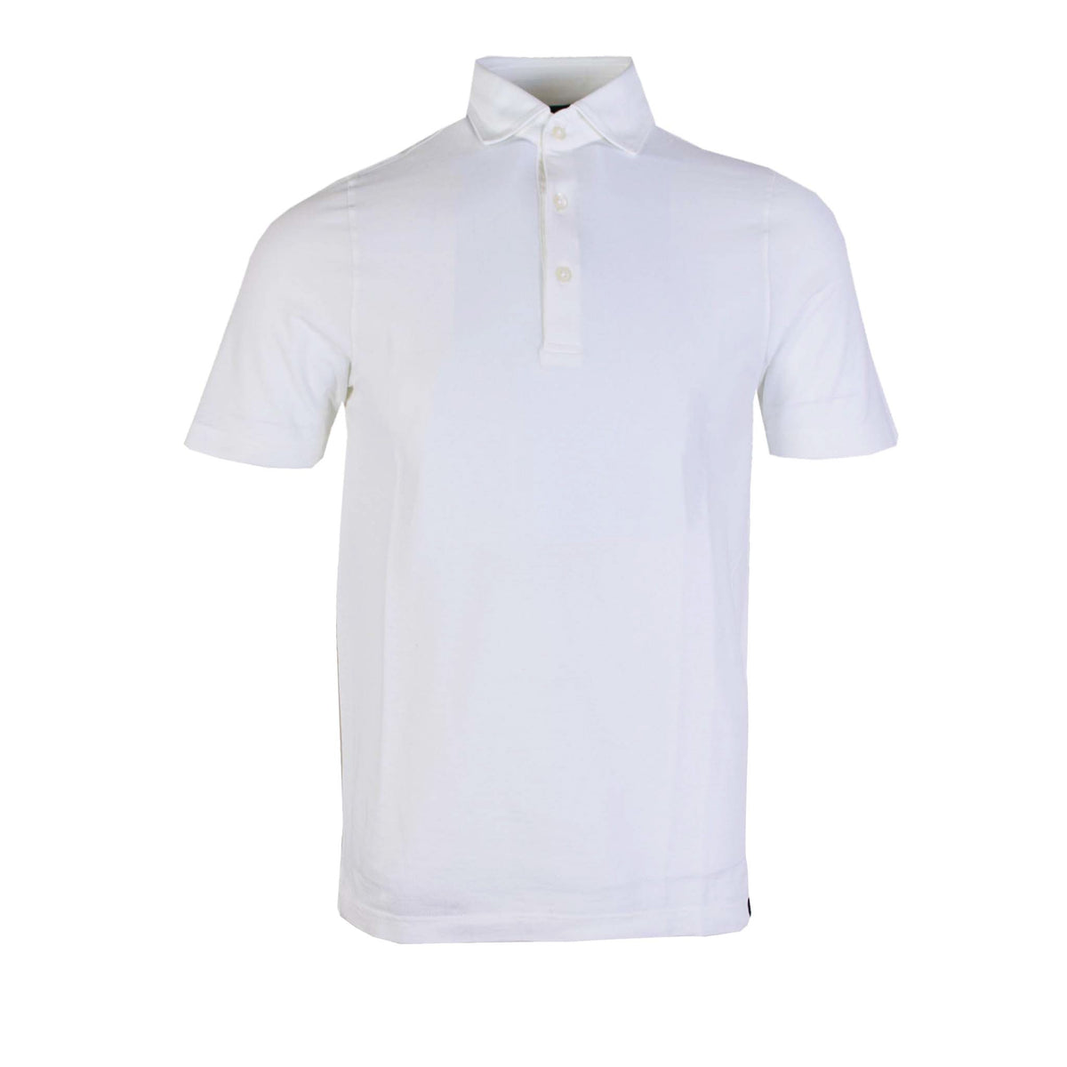 Lardini White Cotton Polo Shirt