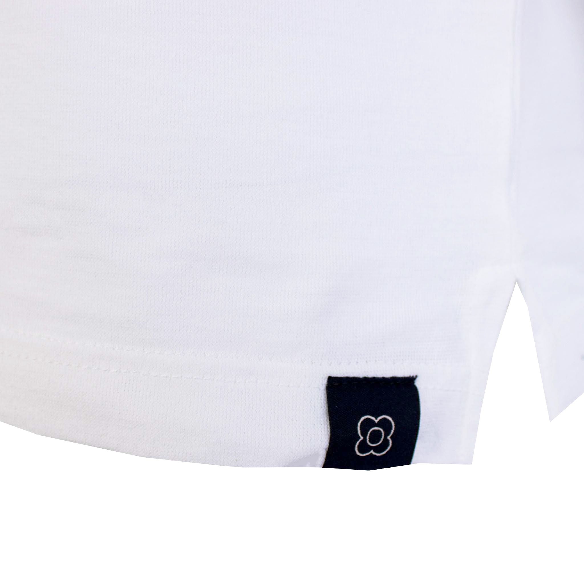 Lardini White Cotton Short Sleeves Polo Shirt