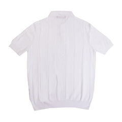 Lardini White Cotton Short Sleeves Polo Shirt