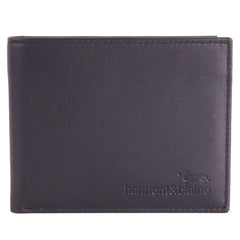 Harmont & Blaine Sleek Calfskin Leather Billfold Wallet