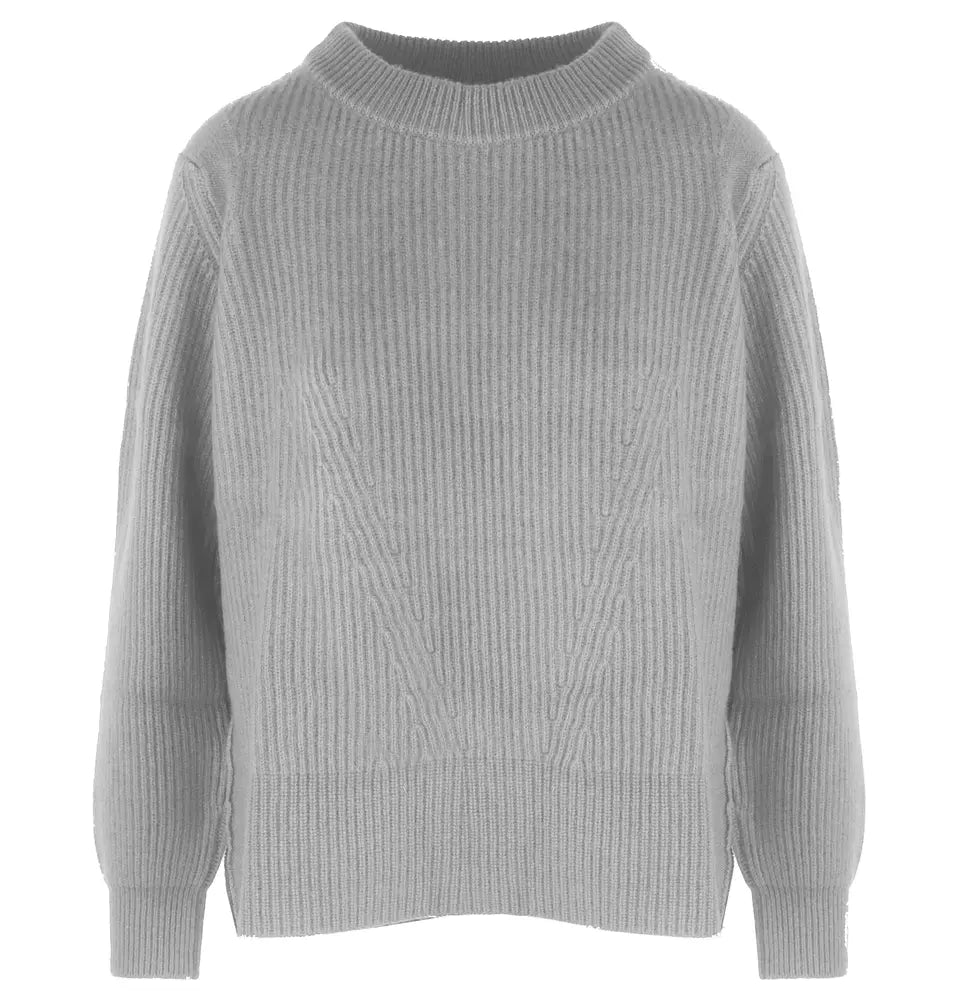 Malo Elegant Ribbed Wool-Cashmere Women's Sweater