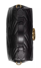 Gucci Elegant Chevron Leather Crossbody Bag