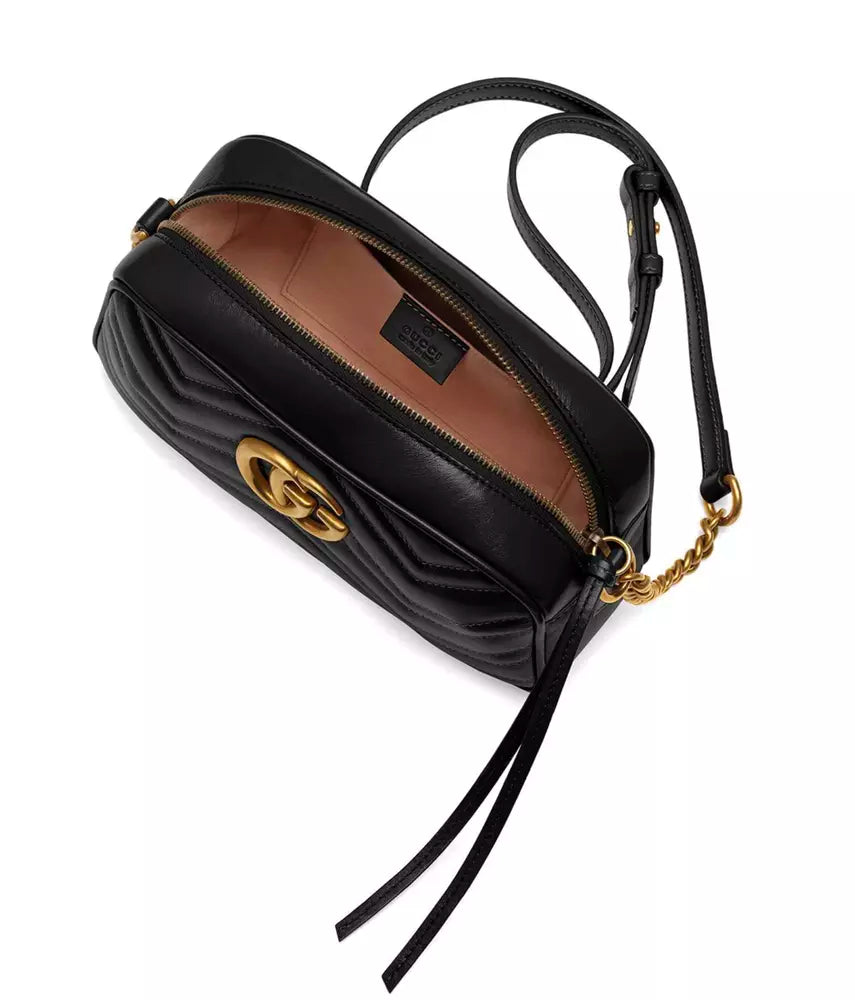 Gucci Elegant Chevron Quilted Leather Shoulder Bag