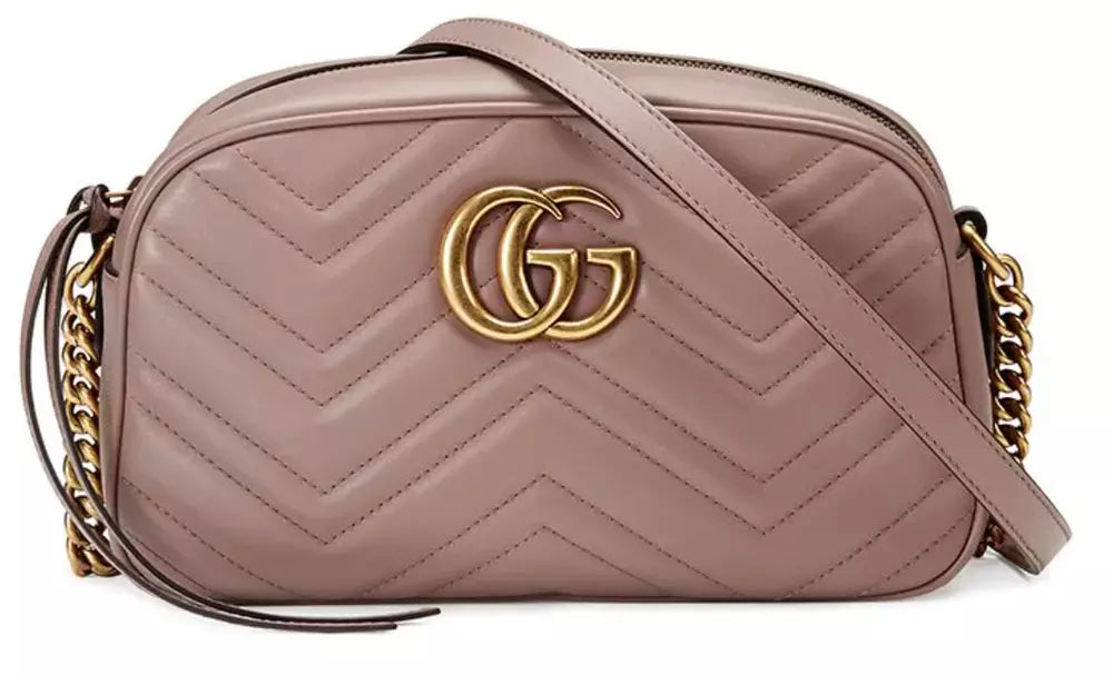 Gucci Beige Chevron Quilted Shoulder Bag