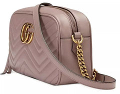 Gucci Beige Chevron Quilted Shoulder Bag