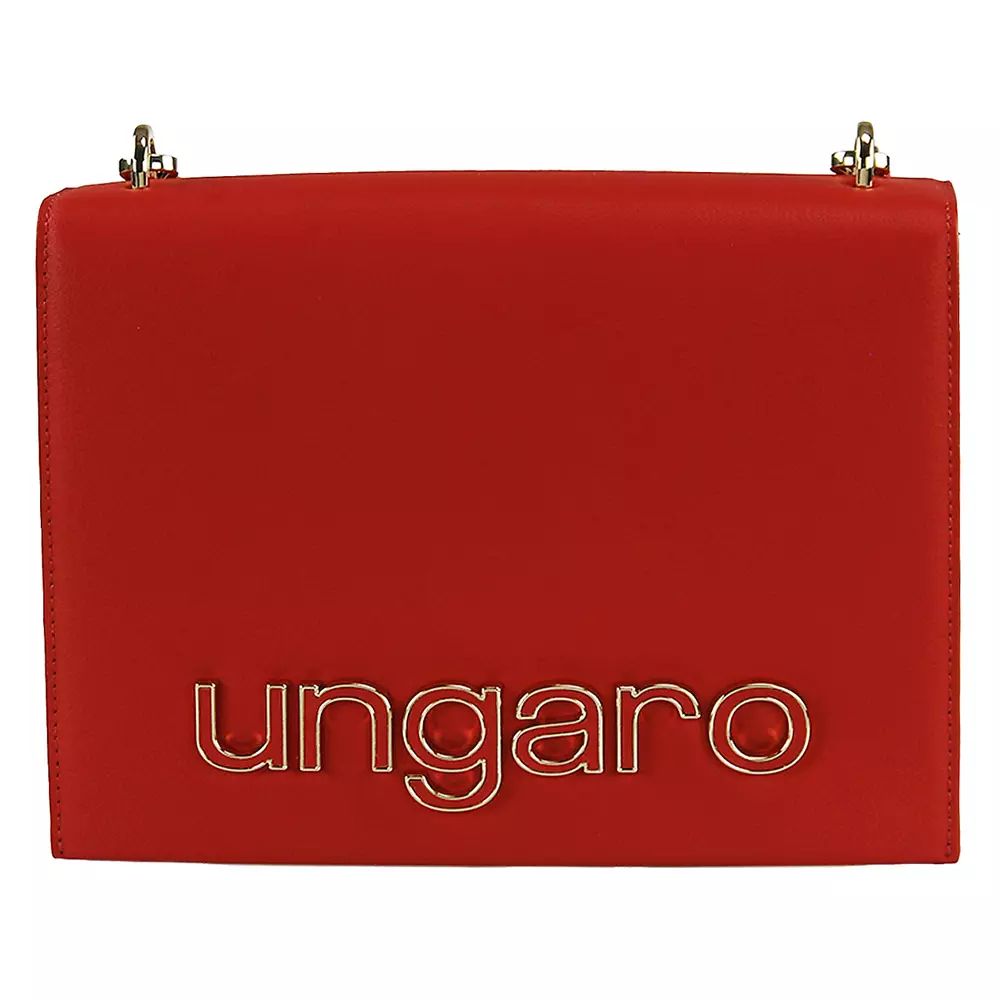 Ungaro Chic Calfskin Crossbody with Metallic Logo Accents