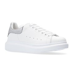 Alexander McQueen Elegant White Leather Lace-up Sneakers