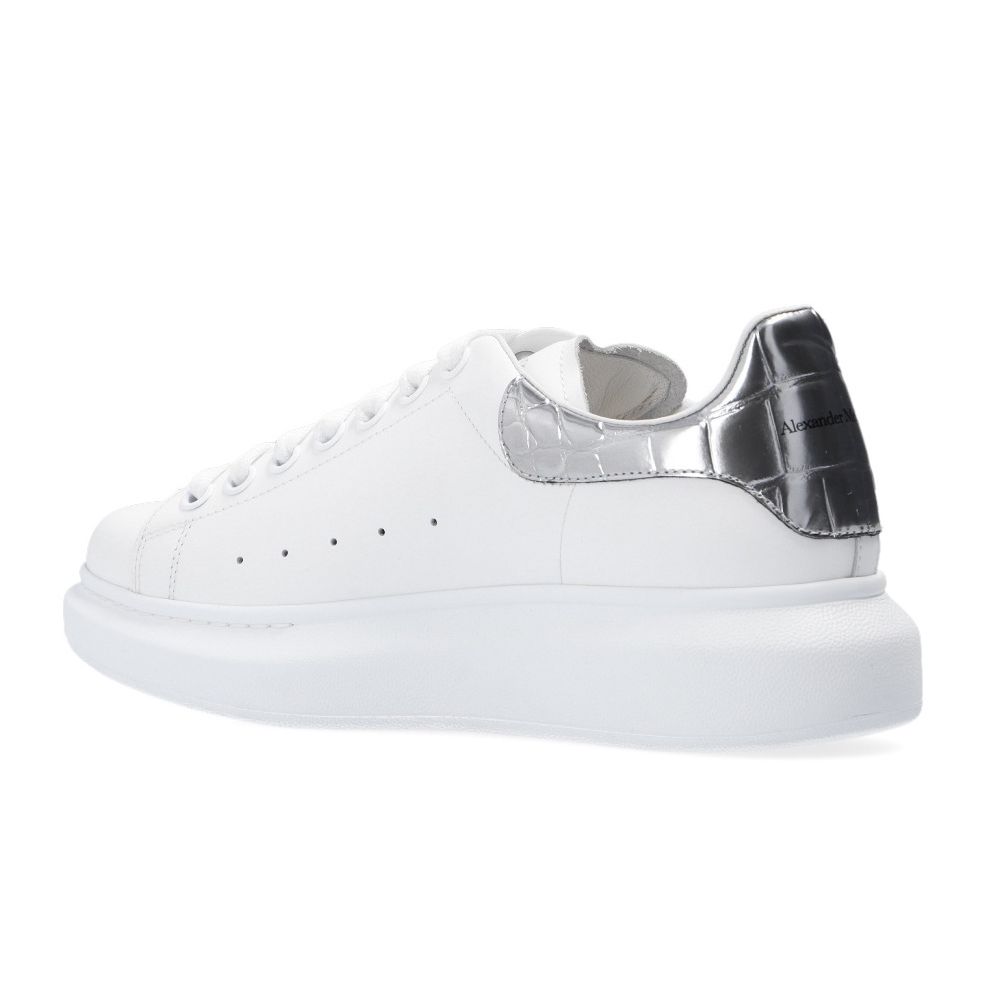 Alexander McQueen Elegant White Leather Lace-up Sneakers