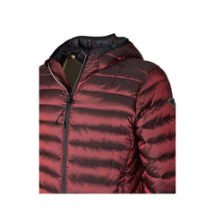 Fred Mello Chic Red Padded Hooded Jacket for Men