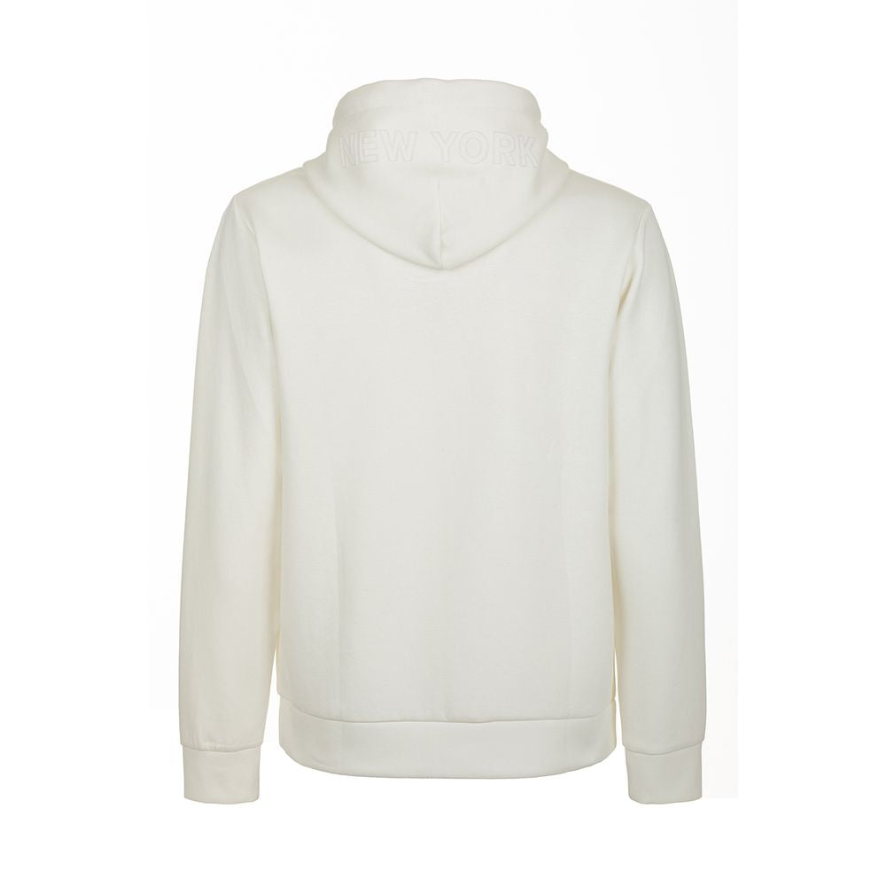 Fred Mello Sleek Cotton Blend Hoodie with Logo Accent