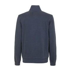 Fred Mello Cotton Blend Zipper Sweatshirt in Blue