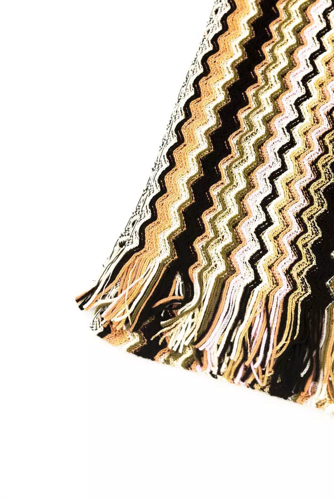 Missoni Geometric Fantasy Multicolor Fringed Scarf