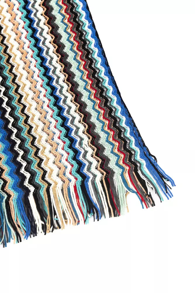 Missoni Geometric Fantasy Fringed Scarf Multicolor