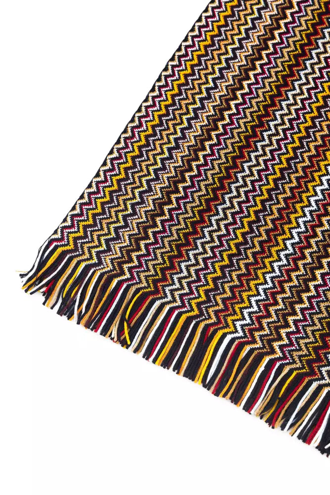 Missoni Vibrant Geometric Patterned Fringed Scarf