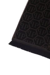 Philipp Plein Chic Monogram Fringed Scarf