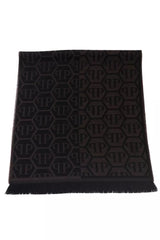 Philipp Plein Chic Monogram Fringed Scarf