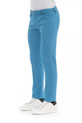 PT Torino Elegant Light Blue Cotton Stretch Jeans