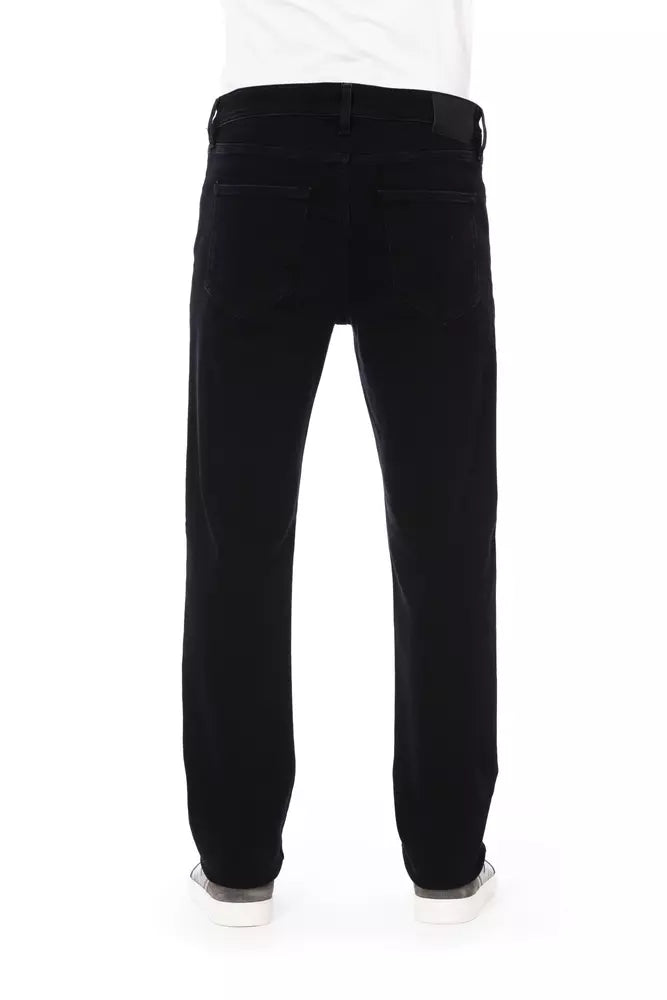 Baldinini Trend Elegant Black Cotton Blend Jeans