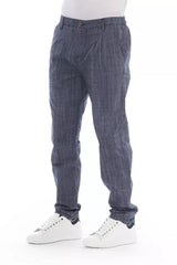 Baldinini Trend Sleek Blue Chino Trousers For Men