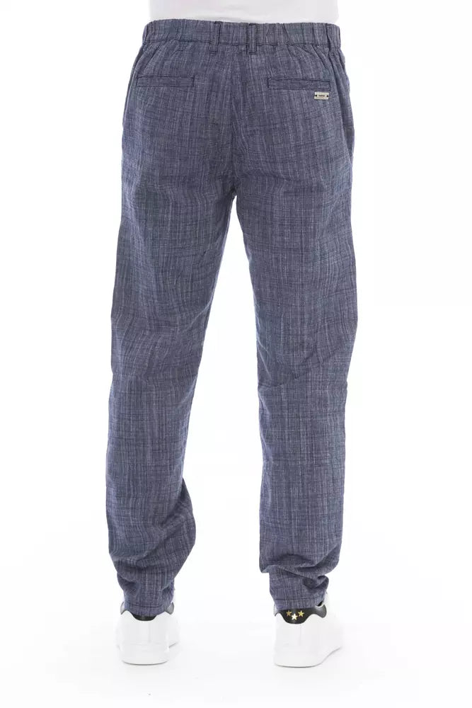 Baldinini Trend Sleek Blue Chino Trousers For Men