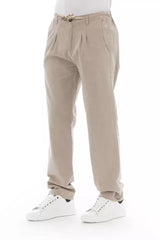 Baldinini Trend Chic Beige Chino Trousers for Men