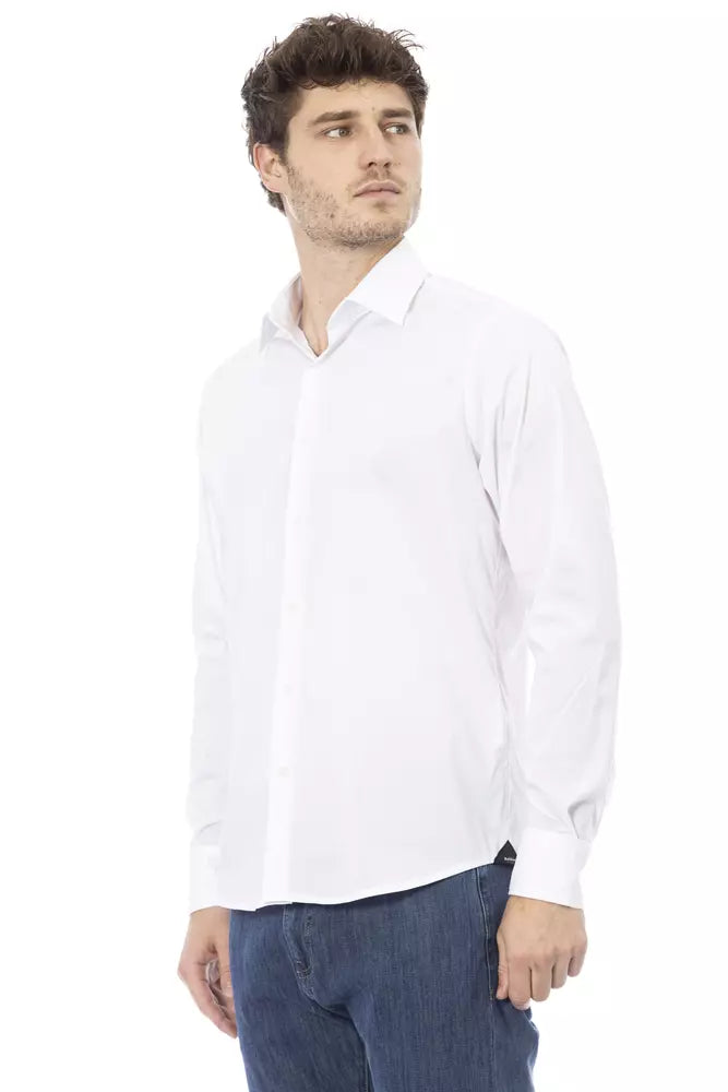 Baldinini Trend Elegant White Italian Collar Shirt