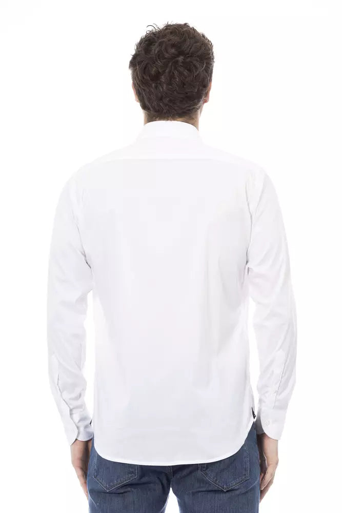 Baldinini Trend Elegant White Italian Collar Shirt