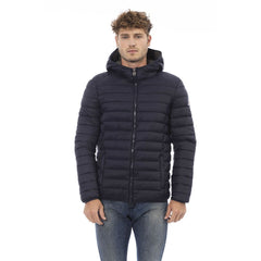 Invicta Quilted Men's Hooded Blue Jacket