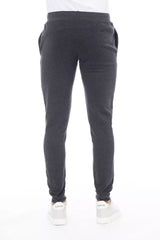 Sergio Tacchini Chic Gray Sports Fleece Trousers for Men