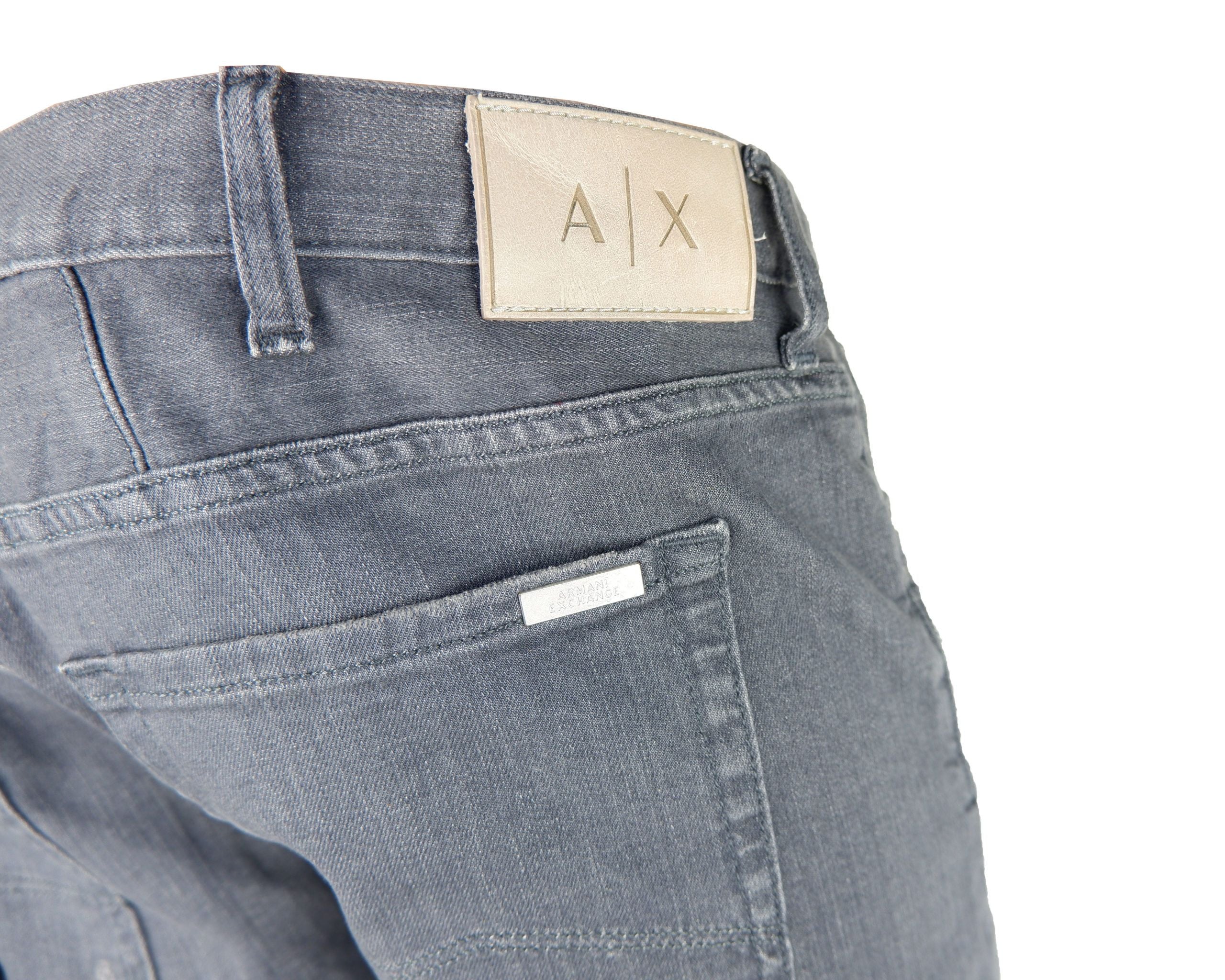 Armani Exchange Timeless Grey Aged Denim Classic Fit