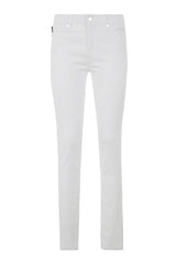 Love Moschino Chic White Cotton-Blend Women's Jeans