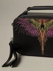 Marcelo Burlon Sleek Black Leather Crossbody Bag