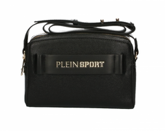 Plein Sport Elegant Black Double Zip Crossbody Bag