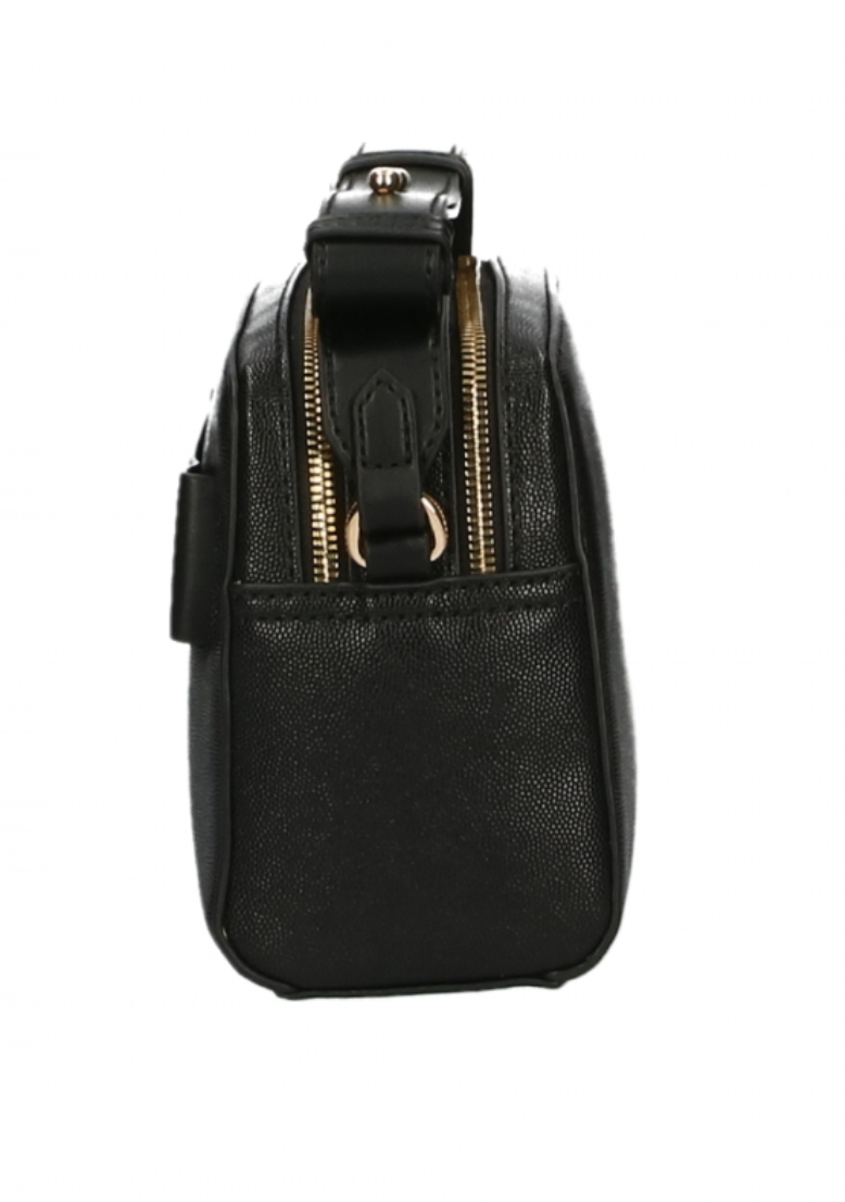 Plein Sport Elegant Black Double Zip Crossbody Bag