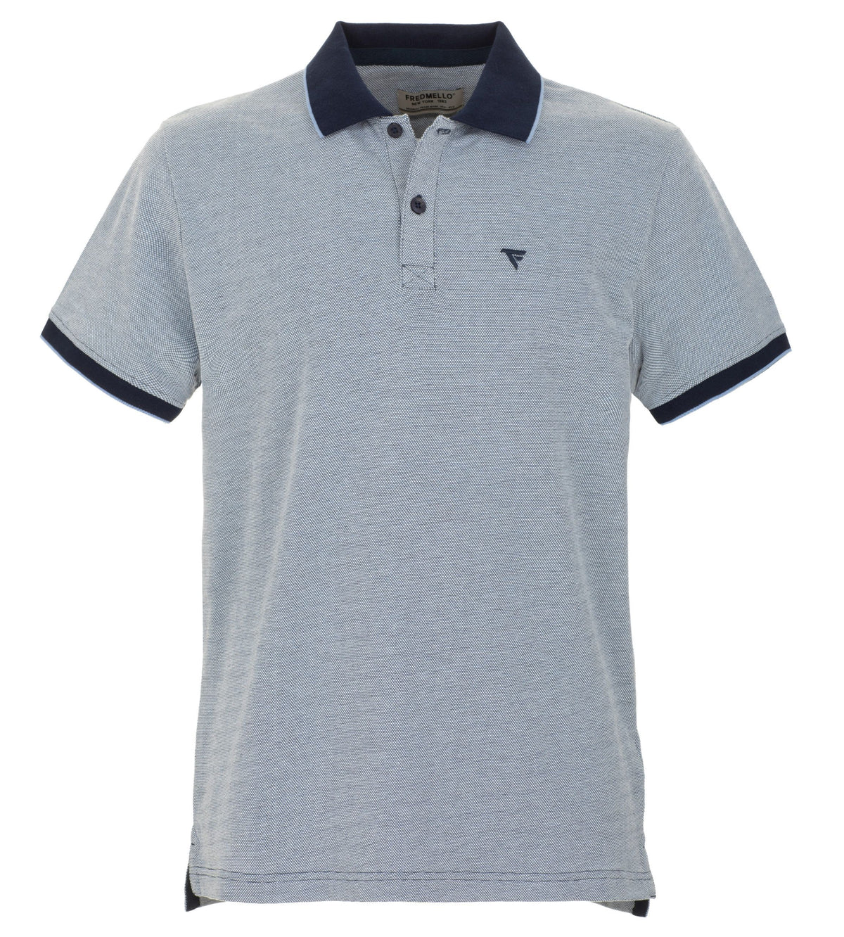 Fred Mello Chic Cotton Polo with Contrasting Collar