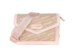 Plein Sport Pastel Pink Crossbody Elegance with Chic Keychain