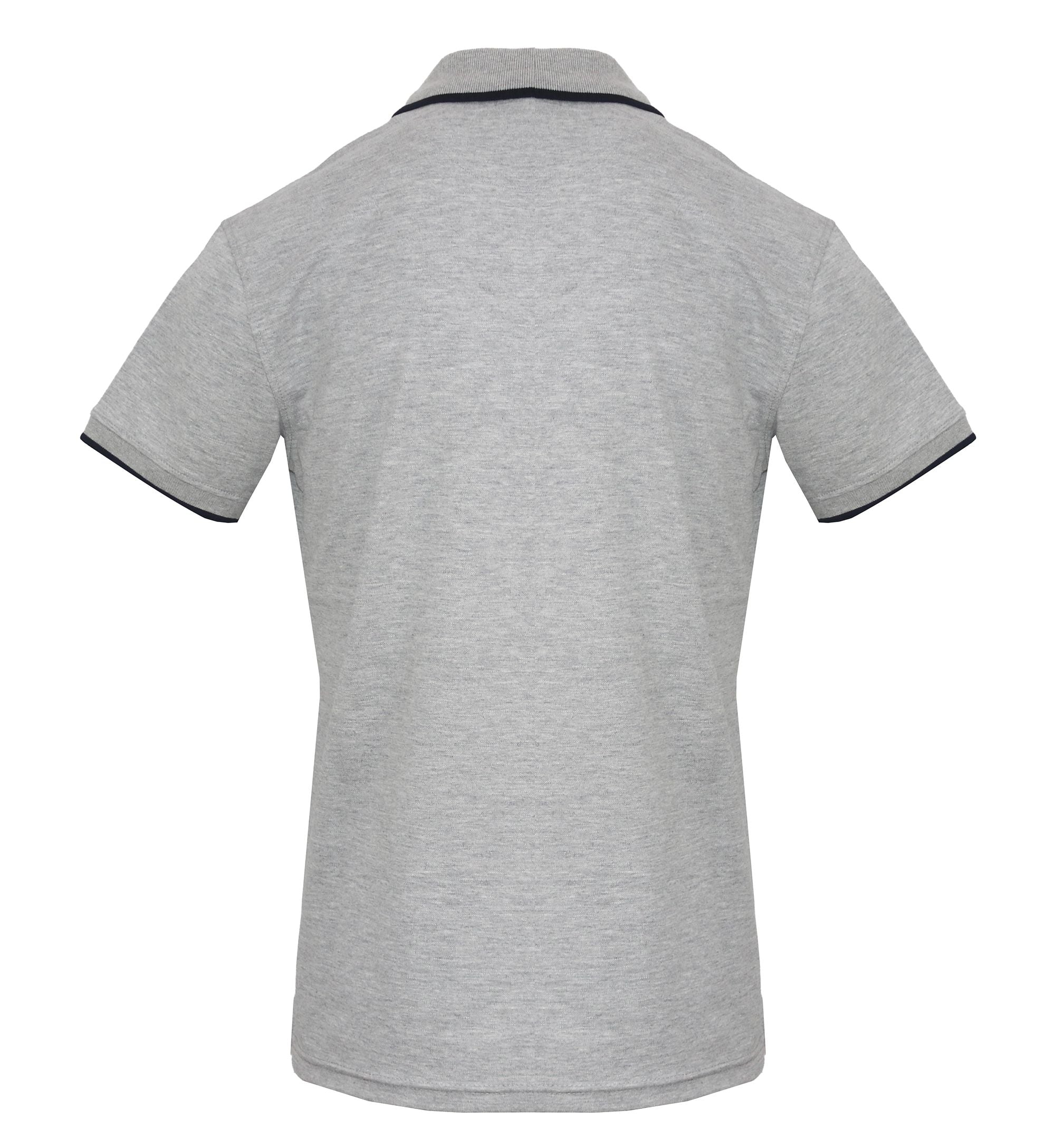 North Sails Melange Grey Polo with Front Logo