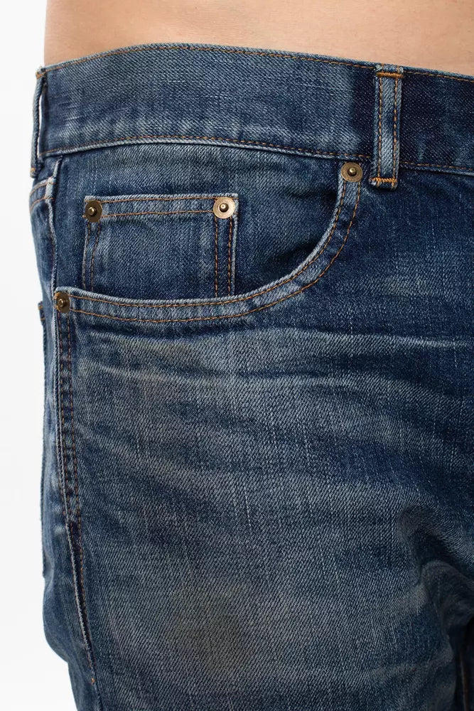 Saint Laurent Elegant Light Wash Regular Fit Jeans