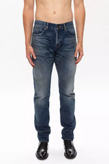 Saint Laurent Elegant Light Wash Regular Fit Jeans