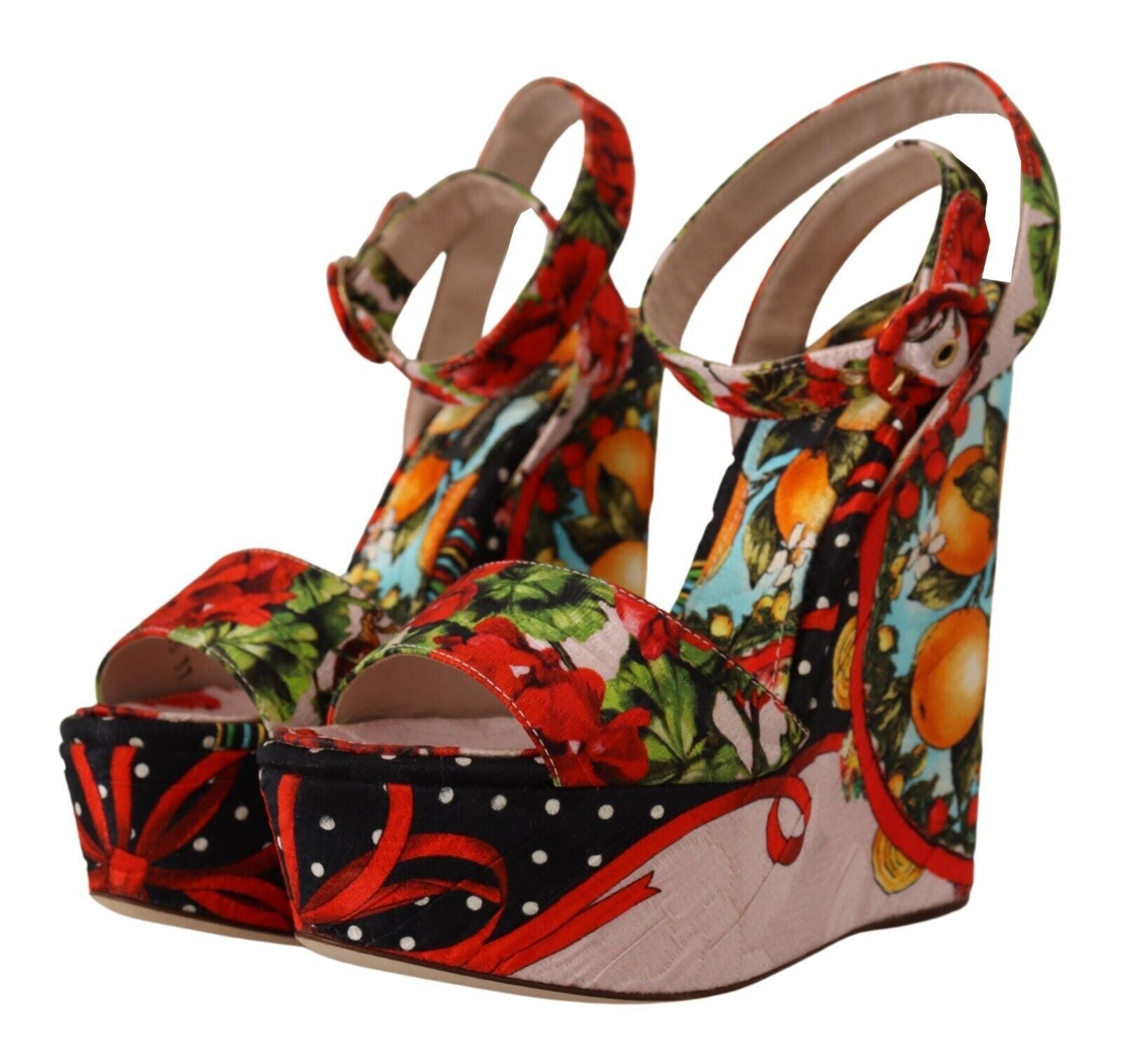 Dolce & Gabbana Elevate Your Step in Multicolor Brocade Heels