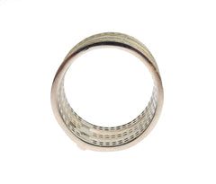 Nialaya Silver Crystal Adorned Statement Ring