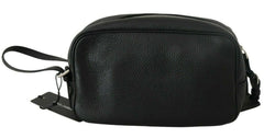 Dolce & Gabbana Sleek Black Leather Wristlet Clutch Bag