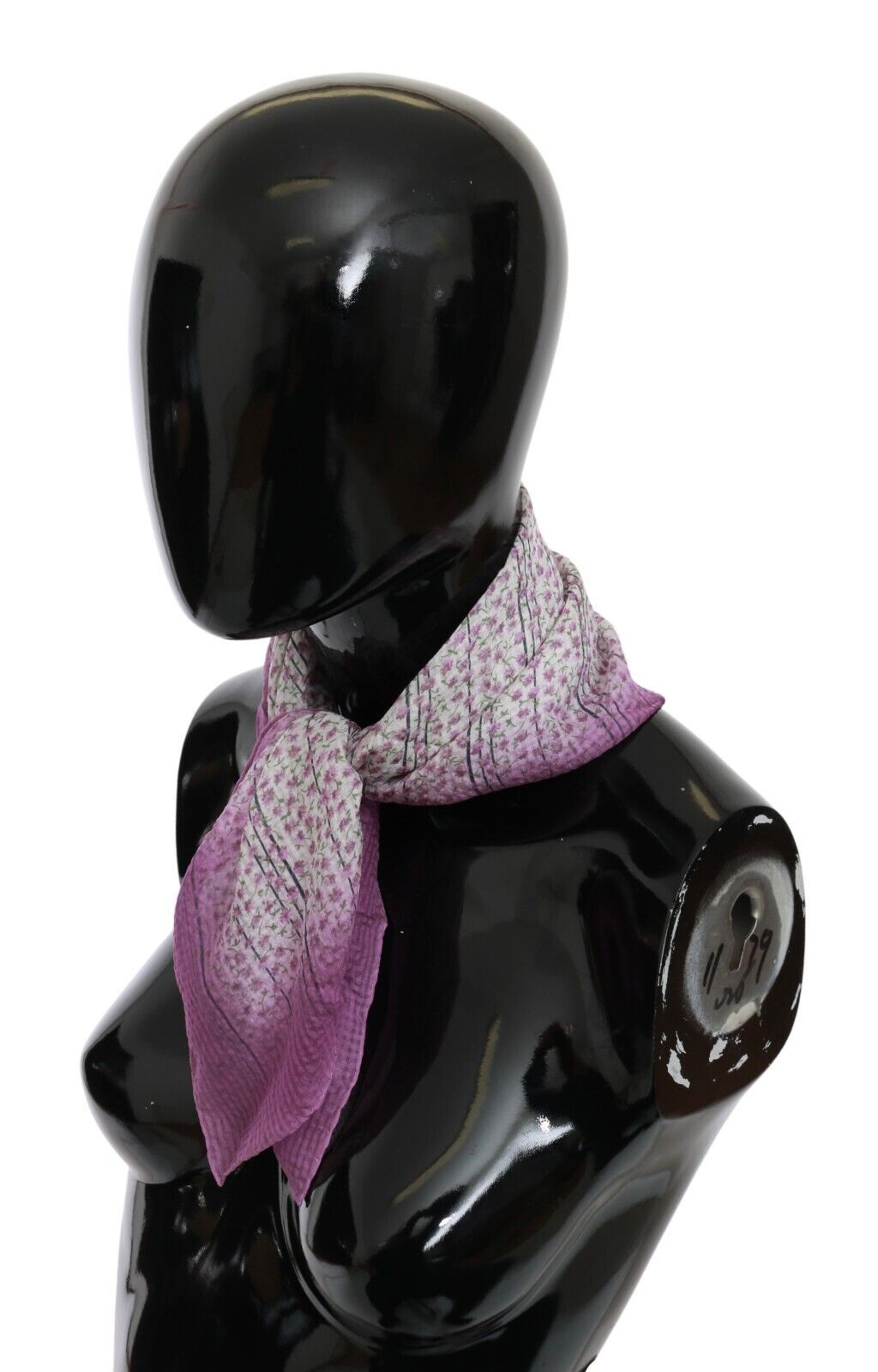 John Galliano Pink Bandana Head Wrap Foulard Square Scarf