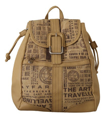 WAYFARER Chic Beige Fabric Backpack Bag